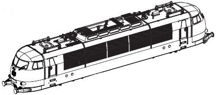 Gehäuse komplett (ohne Stromabnehmer)