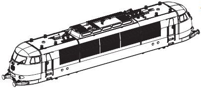 Gehäuse komplett (ohne Stromabnehmer)