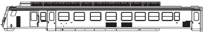 Gehäuse Wagen A, vst. (ohne Stromabnehmer)