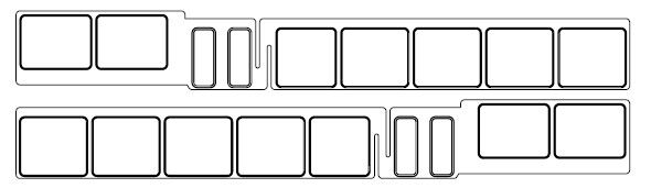 Seitenfenster EW A, rechts + links