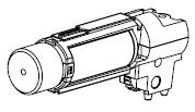 Motor mit Motorhalter komplett