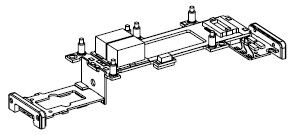 Hauptplatine mit Beleuchtungsplatinen und Kabel