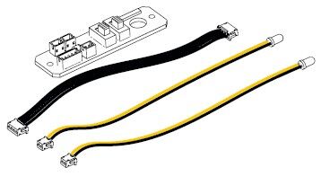 Schalterplatine m. Kabel und LED (Triebwerkbeleuchtung)