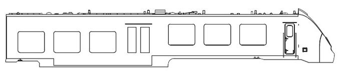 Gehäuse EW ohne Pantograph