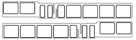 Seitenfenster EW B, rechts + links