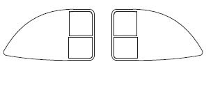 Fenster rechts+Links, Führerhaus