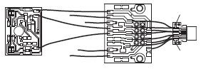 Leiterplatte mit Verkabelung EW B, vst. AC