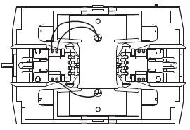 Rahmen mit Kinematik und Leiterplatten AC (Antriebscontainer)