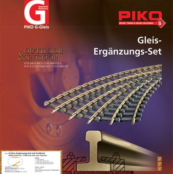 Piko G Gleis Ergänzungs-Set mit Prellbock Artikelnummer: 35301