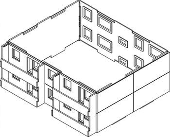 Piko Ergänzungsset Plattenbau WBS70, 2 Stockwerke Artikelnummer: 61147