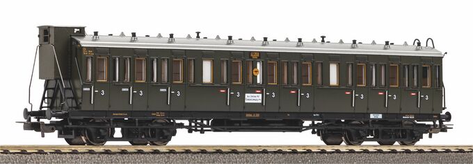 C4 3rd Cl. Compartment coach with brake house DRG II