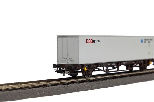 Piko Containertragwagen Lgjs DSB V beladen mit 40' Container DSB Artikelnummer: 27720