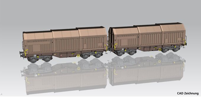 GER: 2er Set Teleskophaubenwagen ÖBB Ep. IV