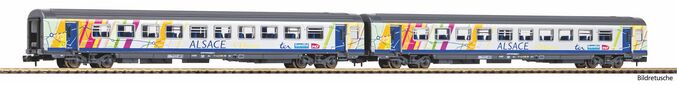 GER: N-2er Set Corailwg. ALSACE 2x 2.Kl. SNCF VI