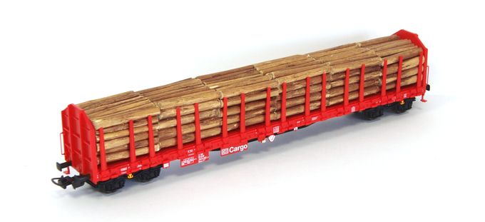 Piko Stammholztransportwagen Roos-t642 mit Holzladung DB AG V Artikelnummer: 54339