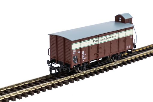 Piko TT Gedeckter Güterwagen G02 DR III mit Bremserhaus Artikelnummer: 47762